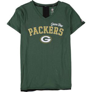 MSX Womens Packers Glitter Logo Graphic T-Shirt, Green, NWT